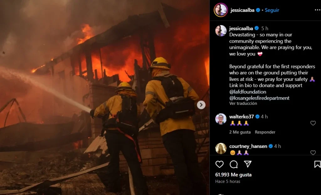 Incendio en Los Ángeles: Famosos que también se han visto afectados