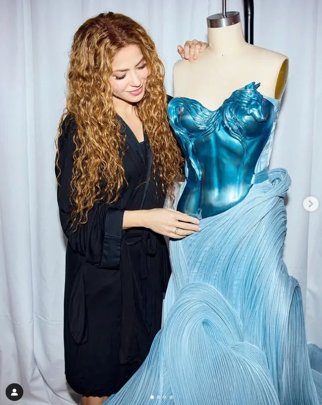 Shakira entrega detalles de sus vestidos usados durante la gira #LMYNLWT