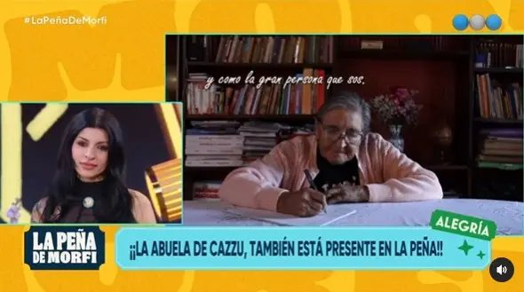 Cazzu llora por su abuela Mery