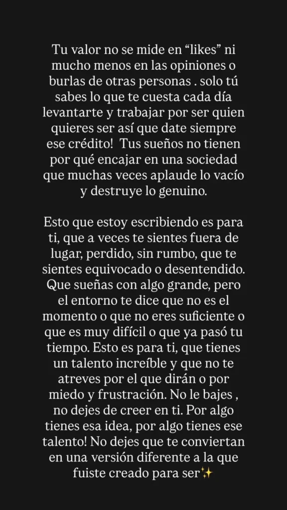 El mensaje de Karol G a los artistas "Tu valor no se mide en likes"
