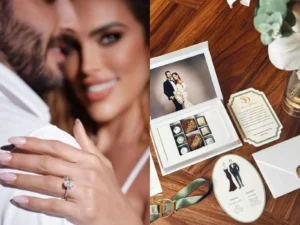 Estás son las lujosas invitaciones a la boda de Sara Corrales