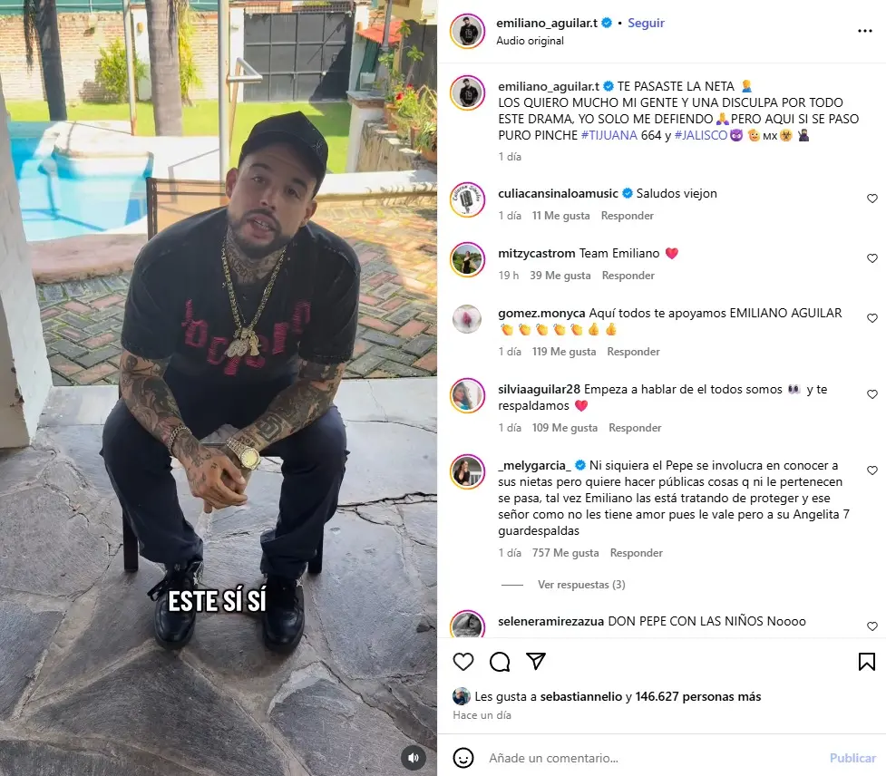 Emiliano Aguilar expone en sus redes sociales por qué no se habla con su papá y su hermana 2 Emiliano Aguilar expone en sus redes sociales por qué no se habla con su papá y su hermana