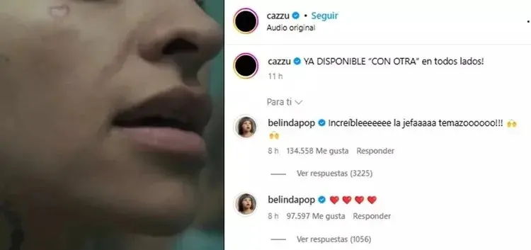 El explosivo encuentro entre Cazzu y Belinda 3 El explosivo encuentro entre Cazzu y Belinda