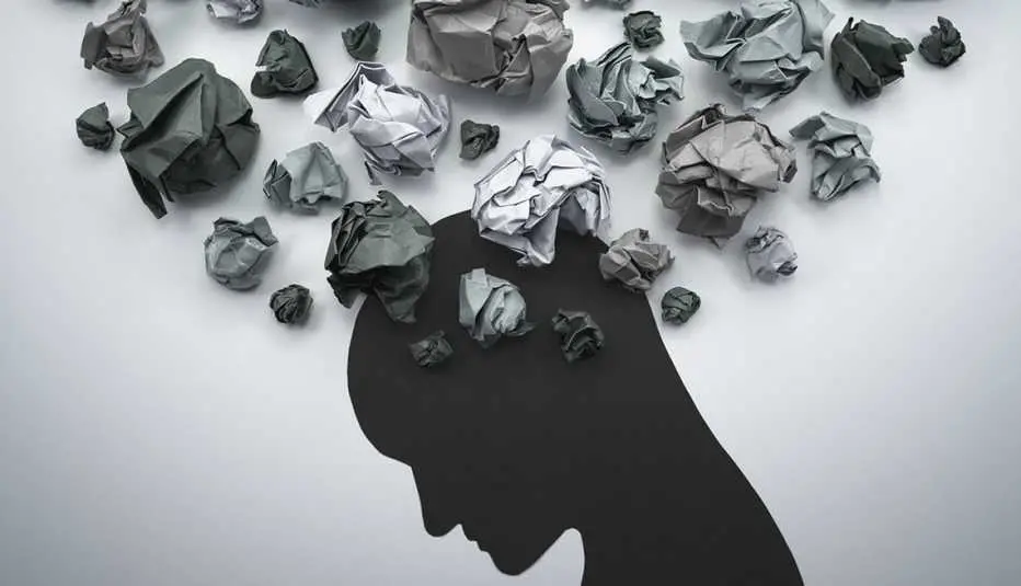 Ilustración conceptual que representa los efectos del cortisol alto y el estrés crónico en la mente y el cuerpo. Foto: iStock