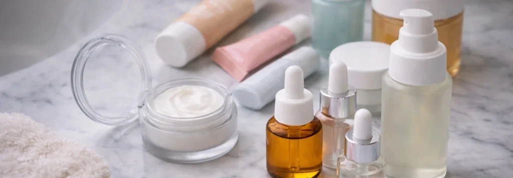 El uso excesivo de productos cosméticos puede saturar la piel y provocar fatiga cutánea. Foto: Beautyholics.