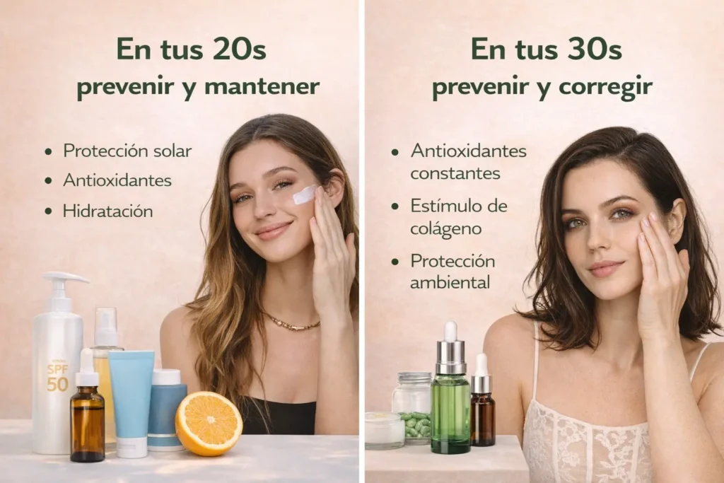 Cuidado de la piel según la edad: lo que realmente necesitas en tus 20, 30 y 40 1 Cuidado de la piel según la edad: lo que realmente necesitas en tus 20, 30 y 40