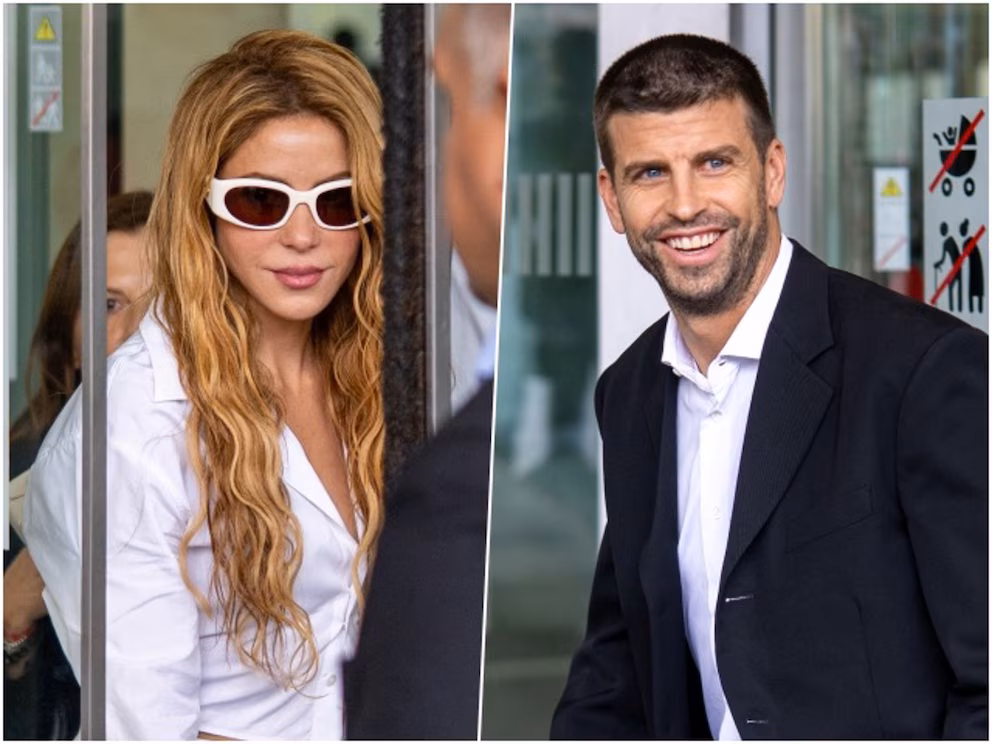 Shakira y Gerard Piqué acudieron a los juzgados de Barcelona para revisar las condiciones del régimen de visitas de sus hijos, Milan y Sasha. Foto: Getty Images / Vía Infobae.